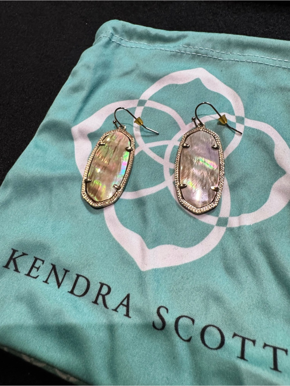 Kendra Scott Elle Iridescent Mother of Pearl Earrings